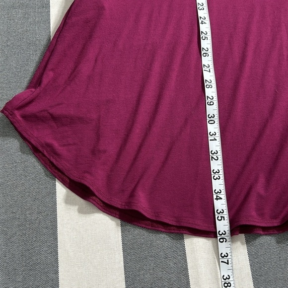 Eileen Fisher Womens Sleeveless Burgundy A Line Pocket Dress XS Sustainable - Picture 7 of 10